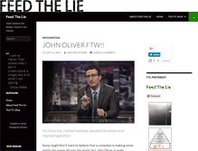 Tablet Screenshot of feedthelie.com